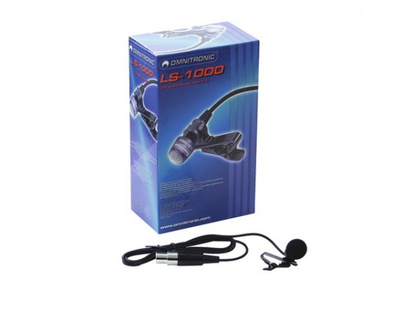 OMNITRONIC LS-1000 XLR Lavalier-Mikrofon